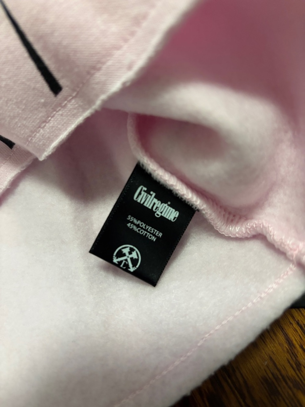 Civil Regime Pink and Black Cropped Hoodie Size: Medium NWT - Picture 5 of 6